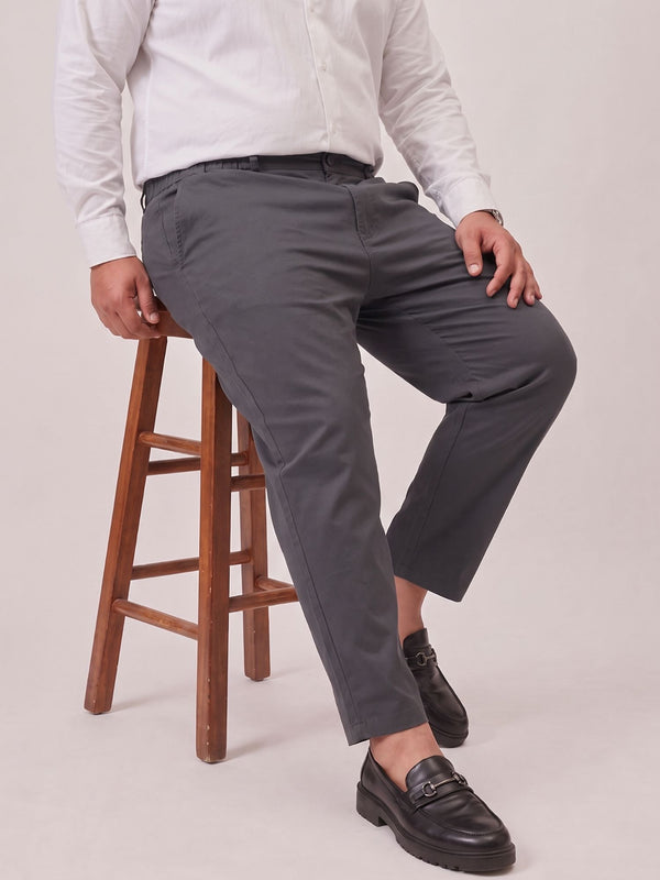 Airmax Cotton Chinos in Dark Grey