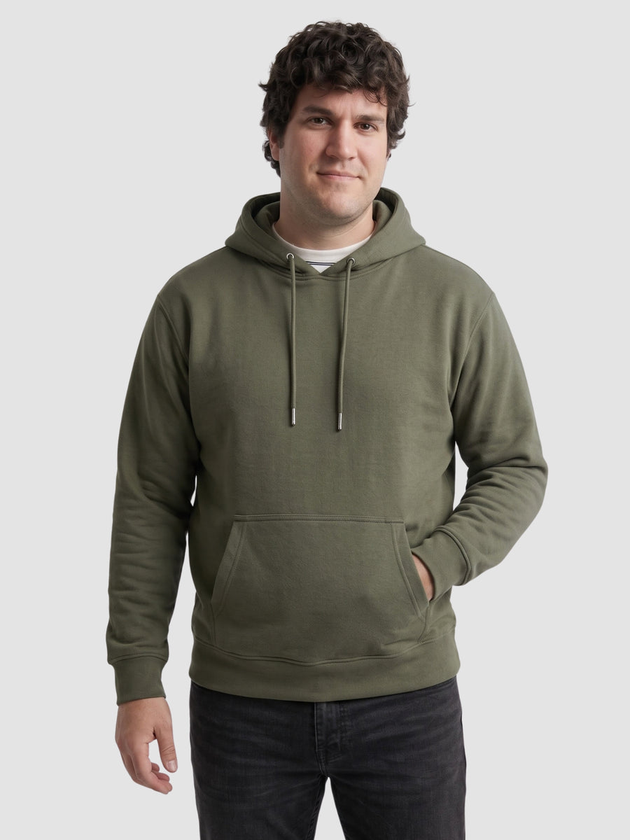 Solid Plus Size Hoodie