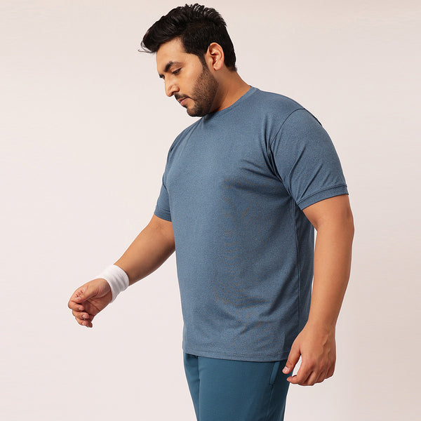 Rapid Dry Premium Gym T-shirt in Airforce Blue