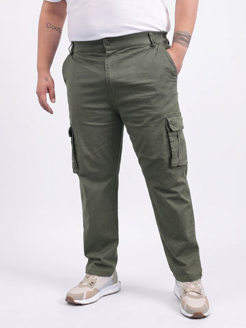 Classic 6 Pocket Stretchable Plus Size Cargo
