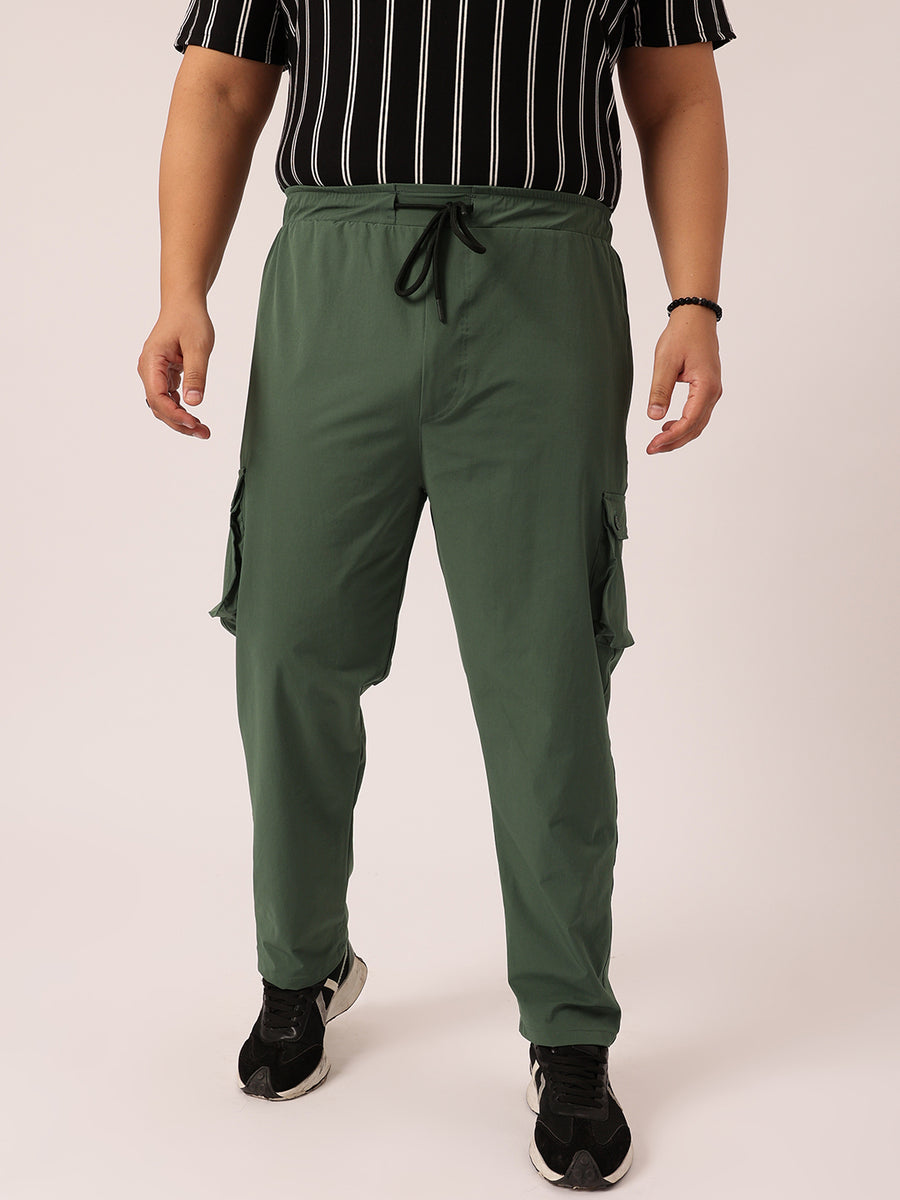 6 Pocket Relax Fit Cargo Plus Size