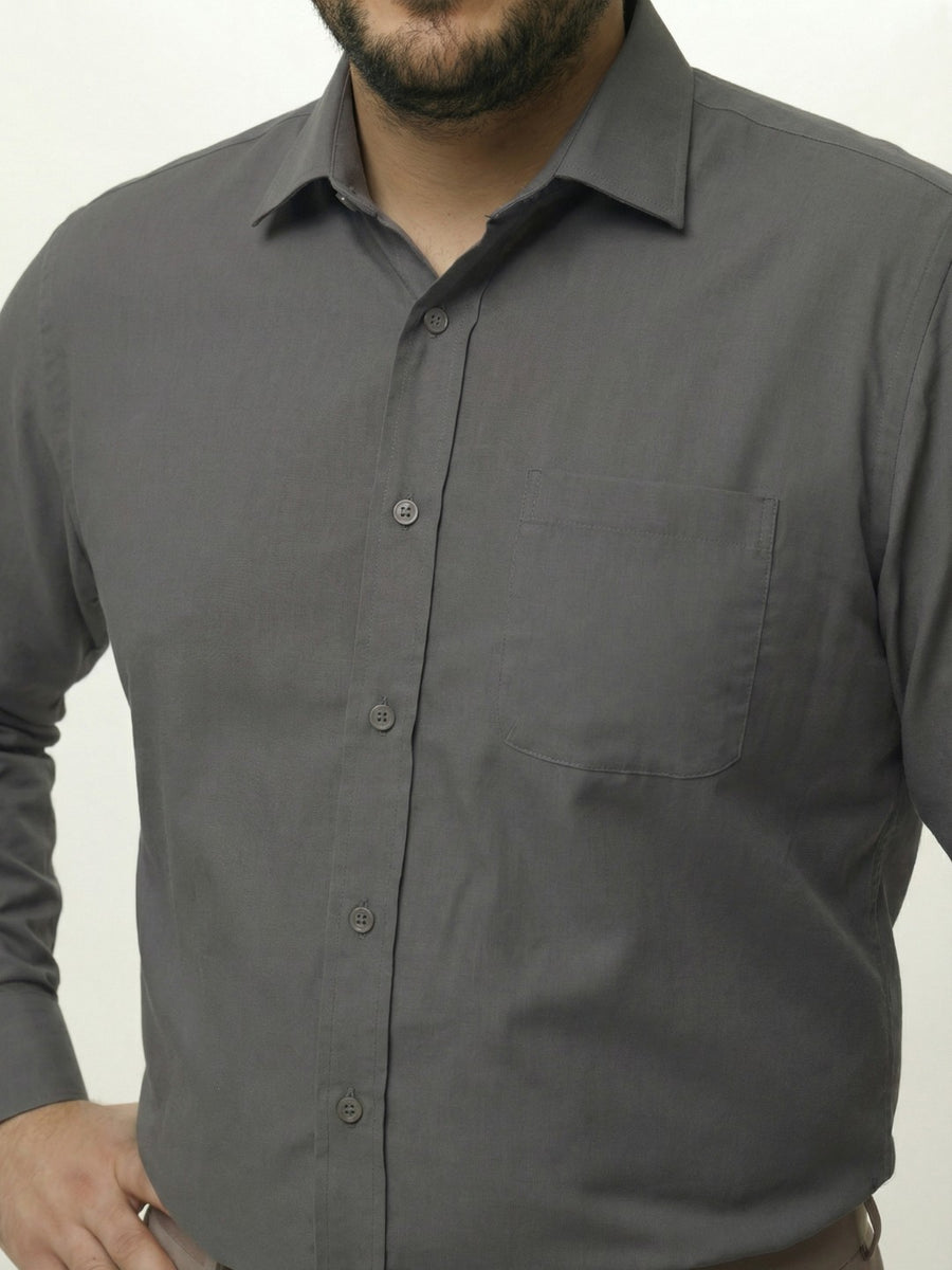 Premium Stretch Oxford Solid Plus Size Shirt