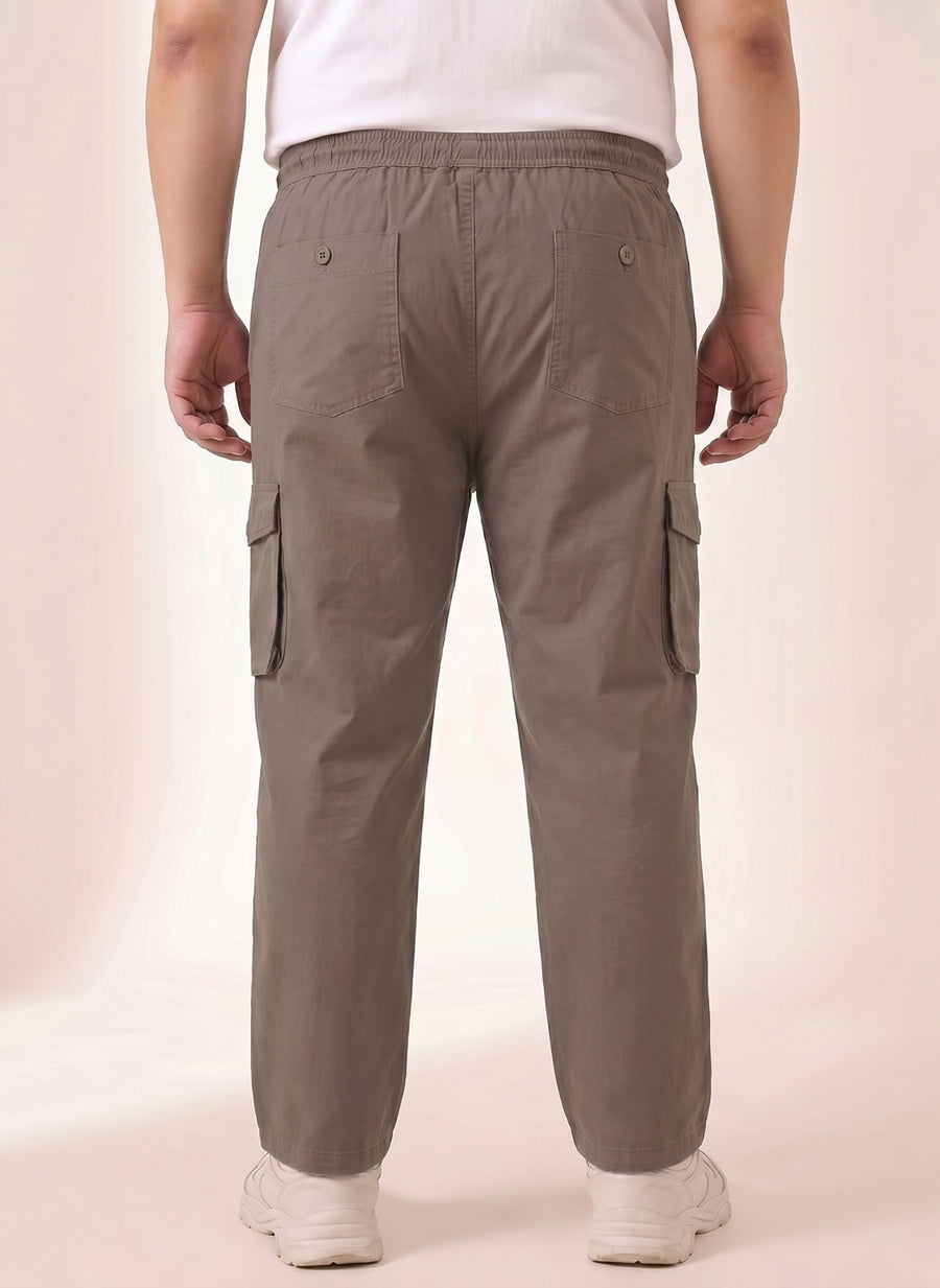 6 Pocket Relax Fit Cargo Plus Size