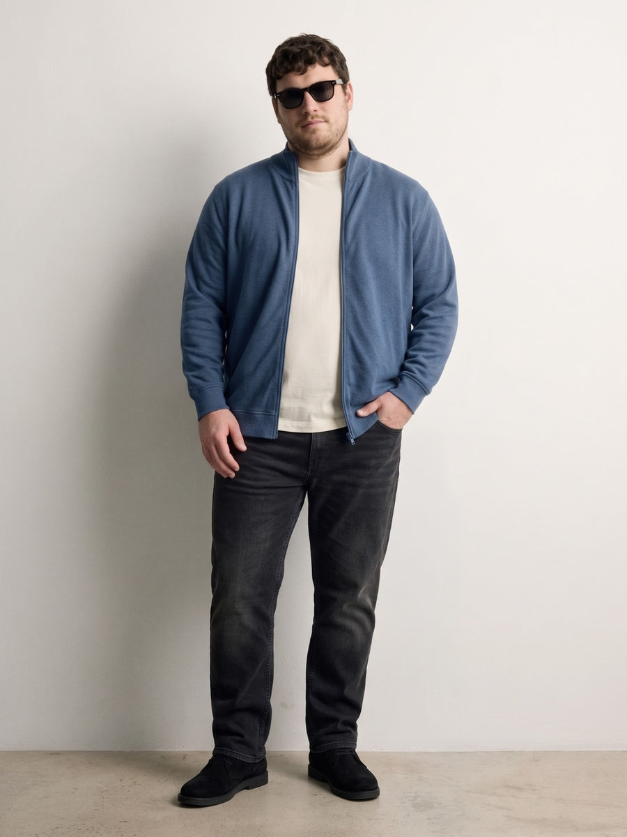 Full Zip Fleece Plus Size Jacket