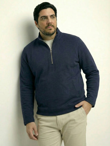 Butter Soft Premium Quarter Zip Plus Size Sweatshirt