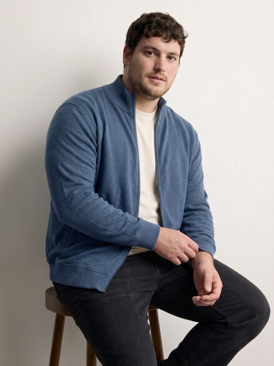 Full Zip Fleece Plus Size Jacket