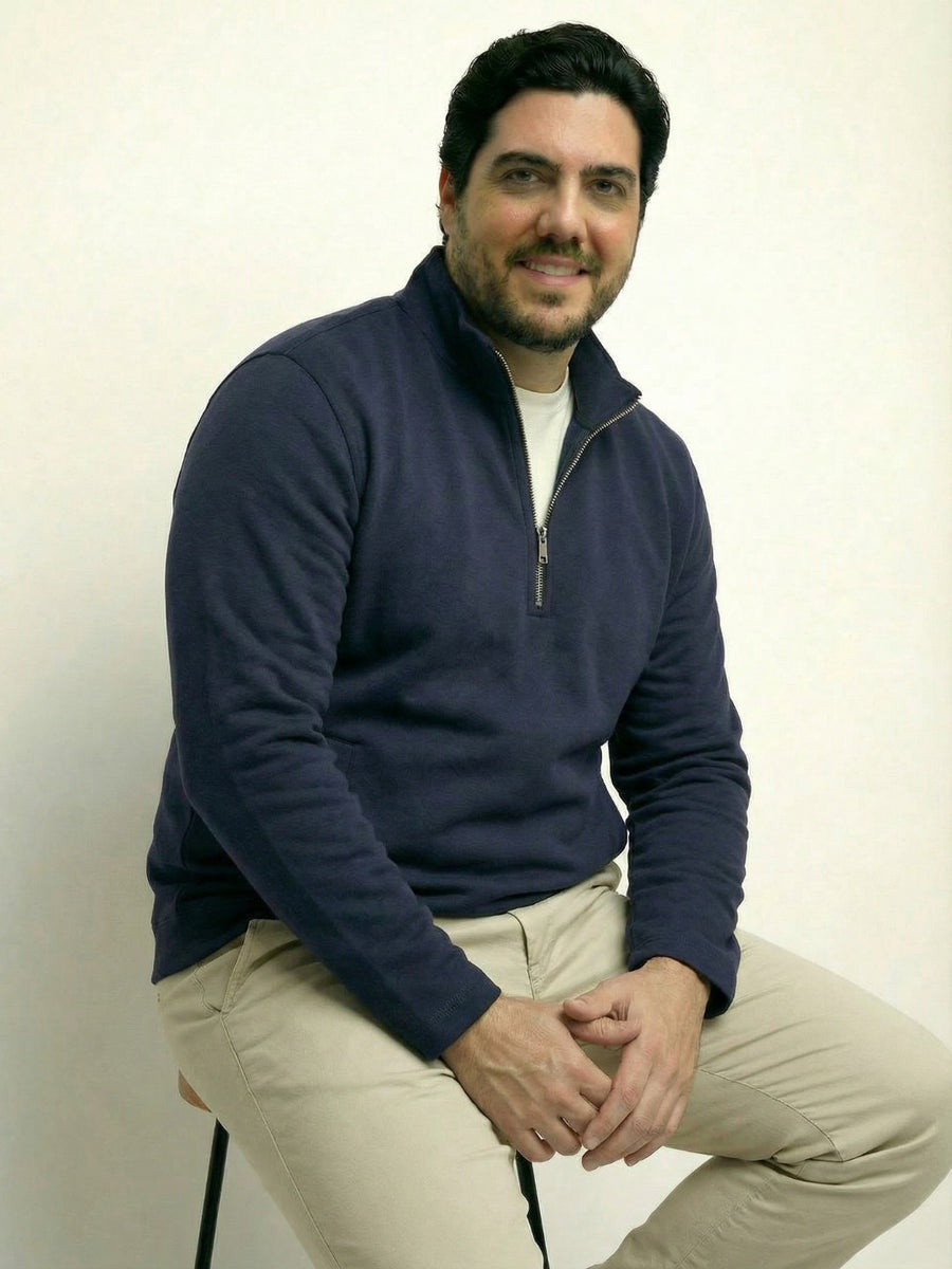 Butter Soft Premium Quarter Zip Plus Size Sweatshirt