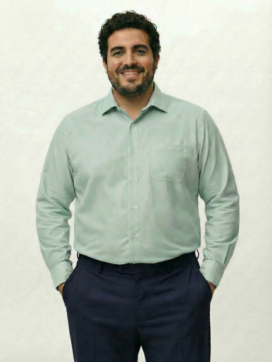 Premium Stretch Oxford Solid Plus Size Shirt