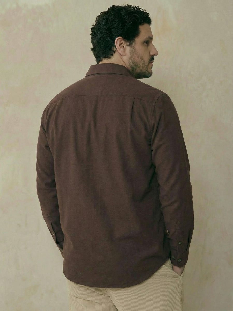 Double Pocket Poplin Solid Plus Size Shirt