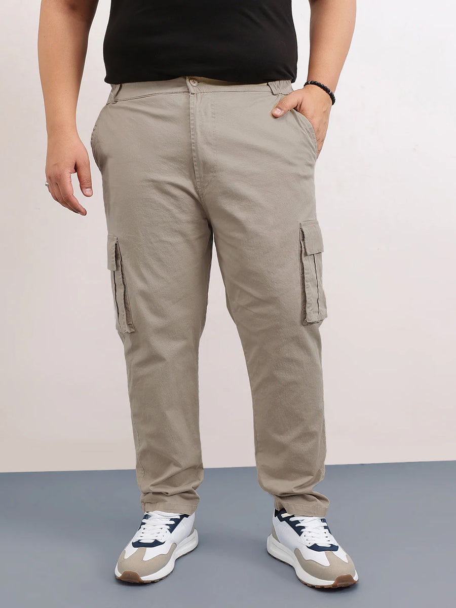 Classic 6 Pocket Stretchable Plus Size Cargo