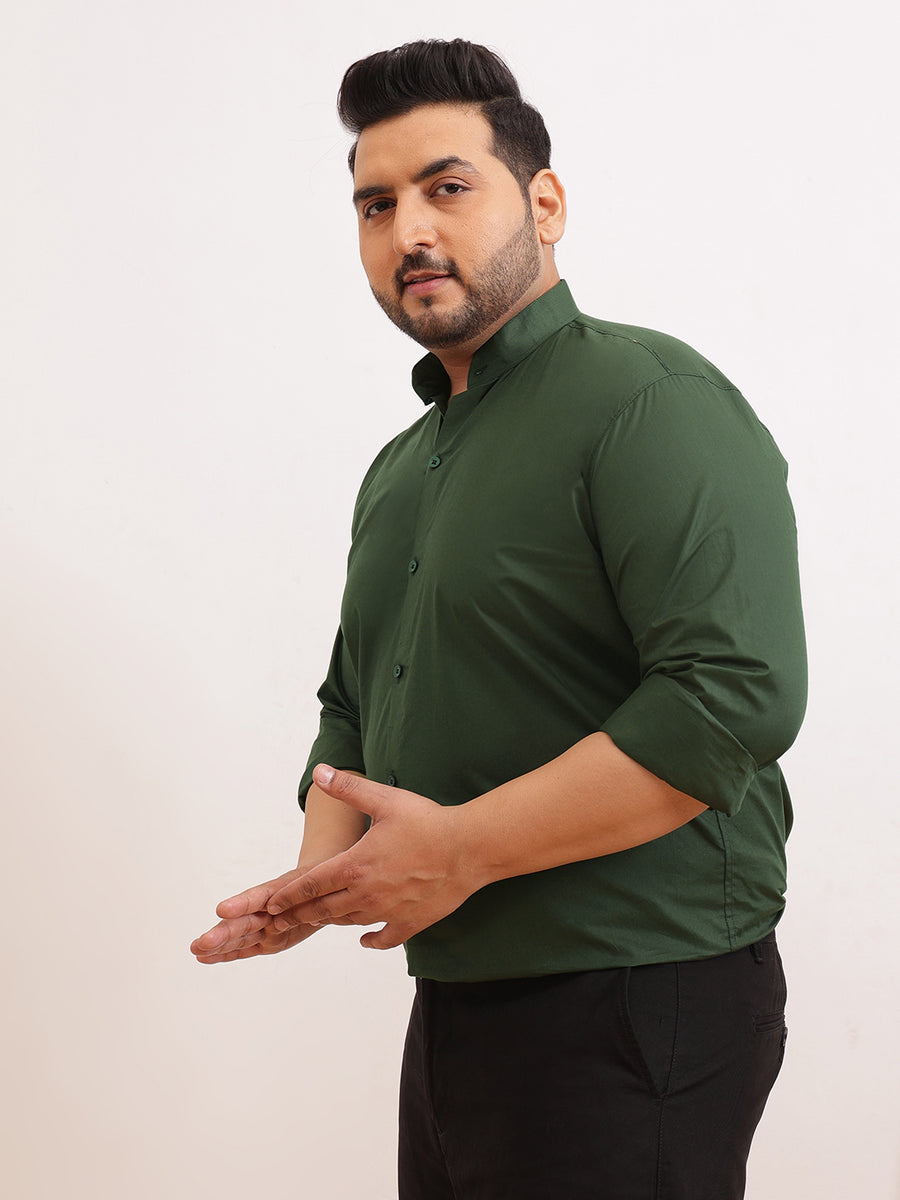 Madarian Collar Plus Size Shirt