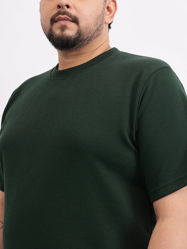 Cord Knit Textured T-shirt in -