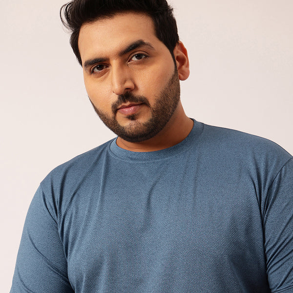 Rapid Dry Premium Gym T-shirt in Airforce Blue