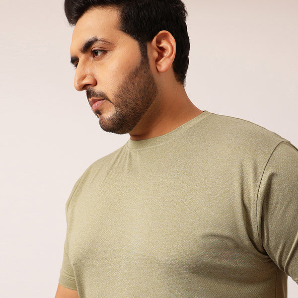 Rapid Dry Premium Gym T-shirt in Light Olive Green