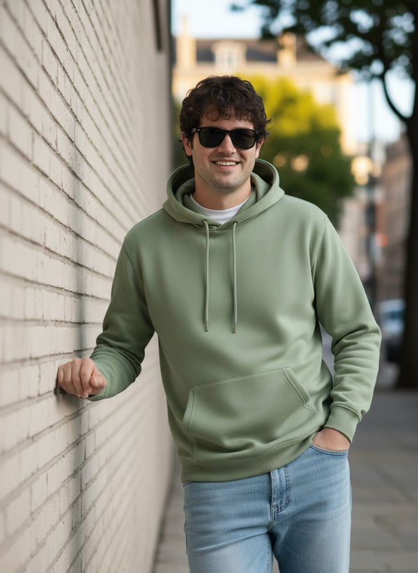 Solid Plus Size Hoodie