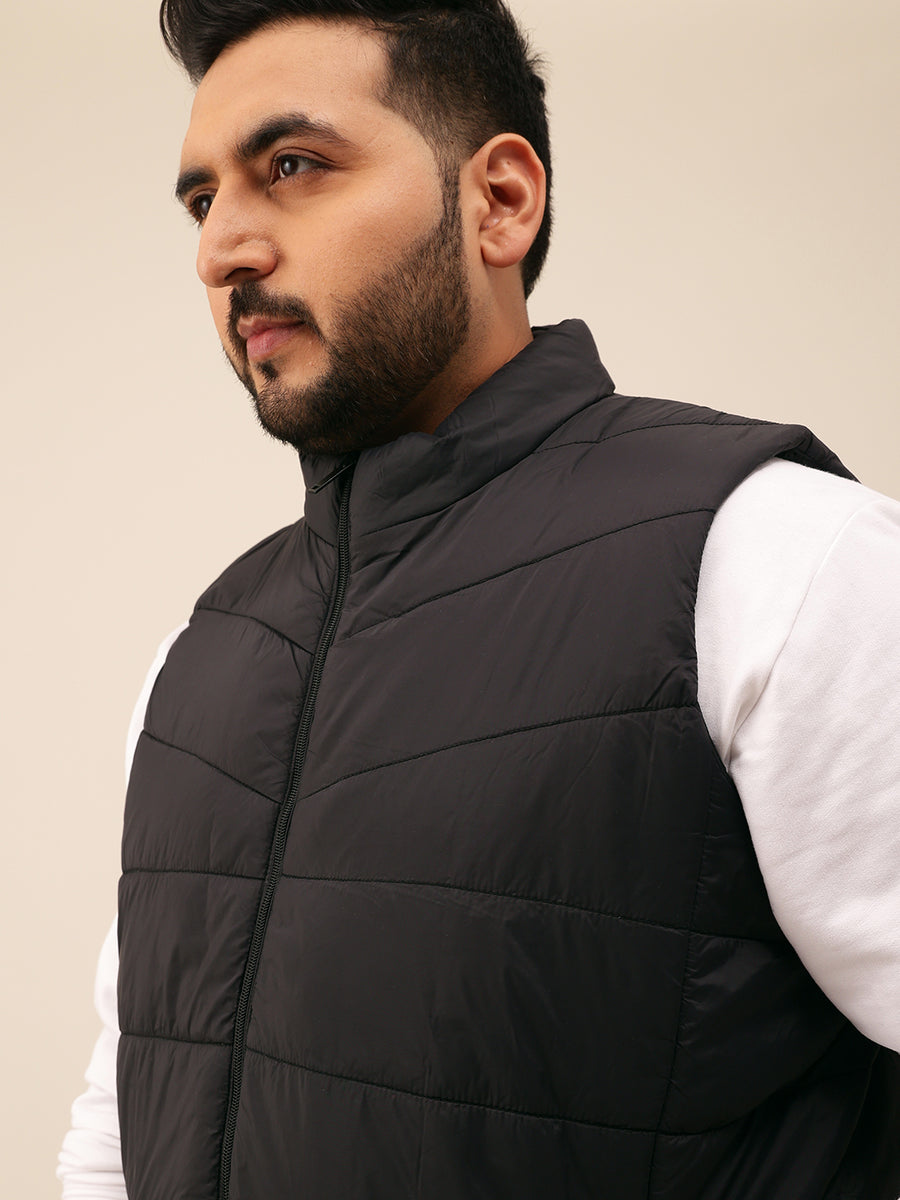 Half Sleeves Puffer Jacket