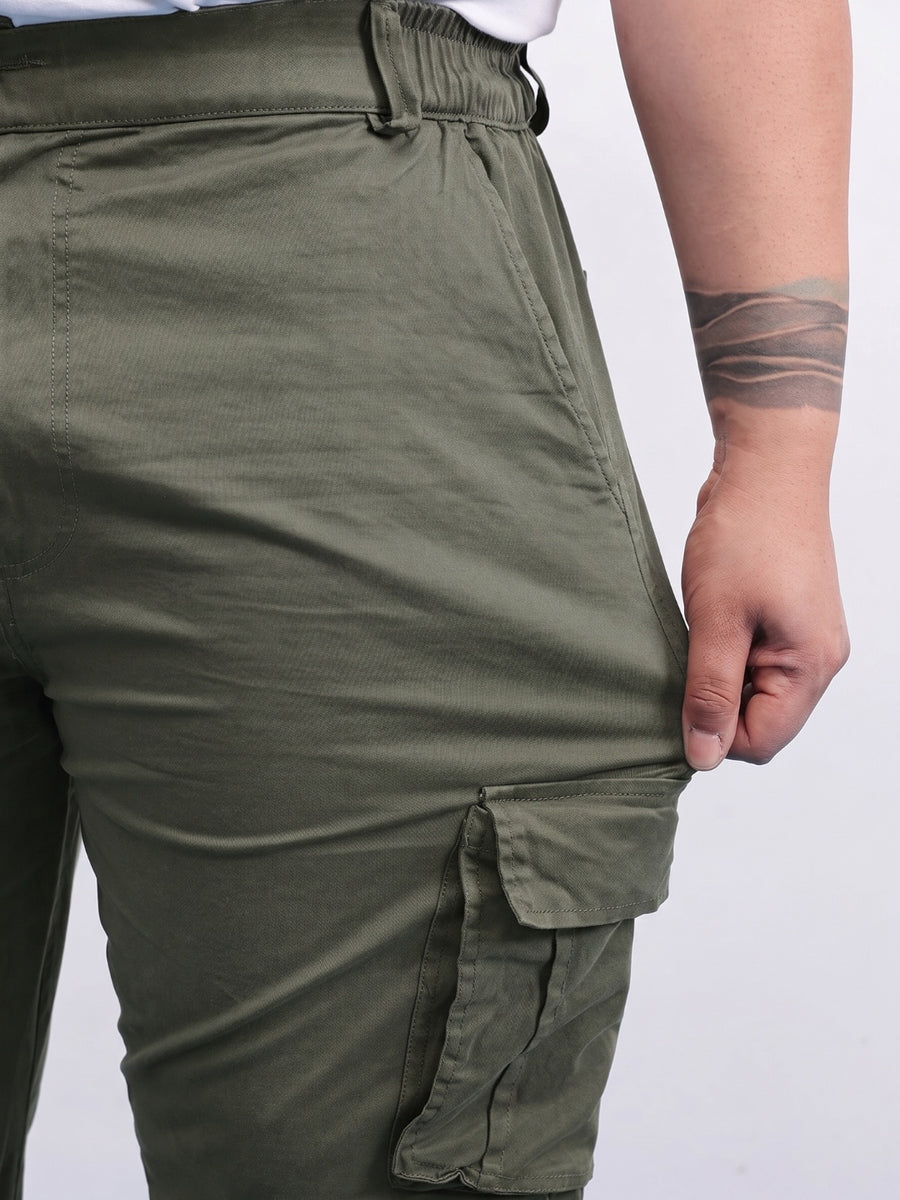 Classic 6 Pocket Stretchable Plus Size Cargo