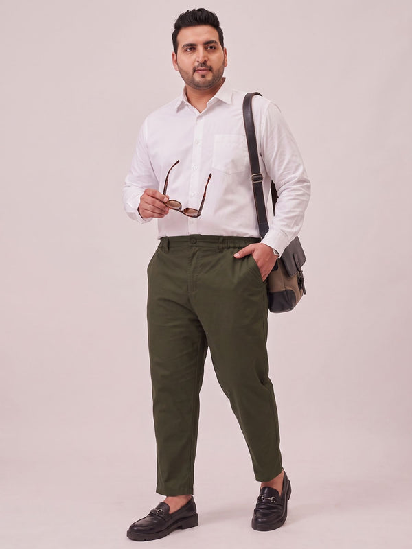 Airmax Cotton Chinos in Olive Green