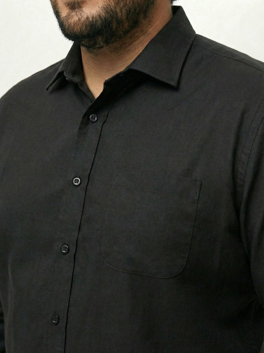 Premium Stretch Oxford Solid Plus Size Shirt