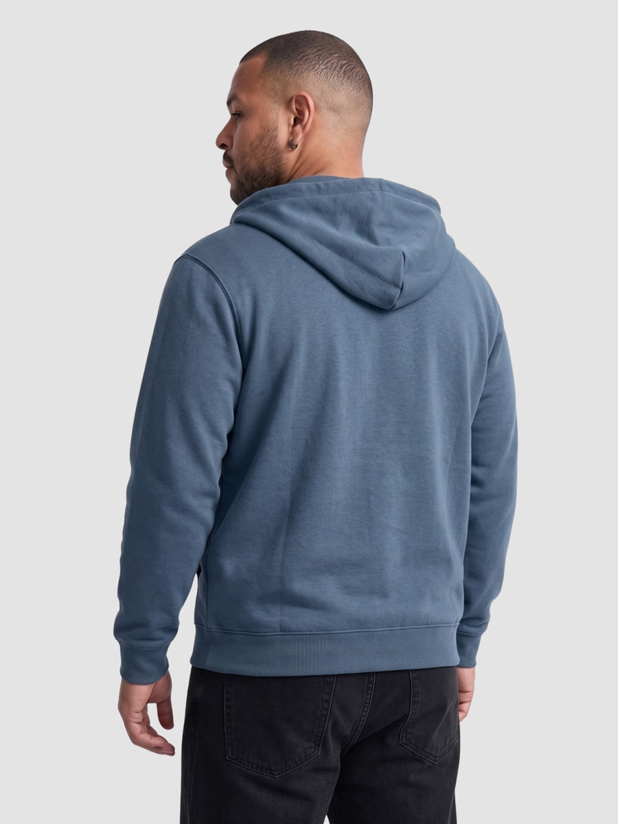 Solid Zipper Hoodie Plus Size