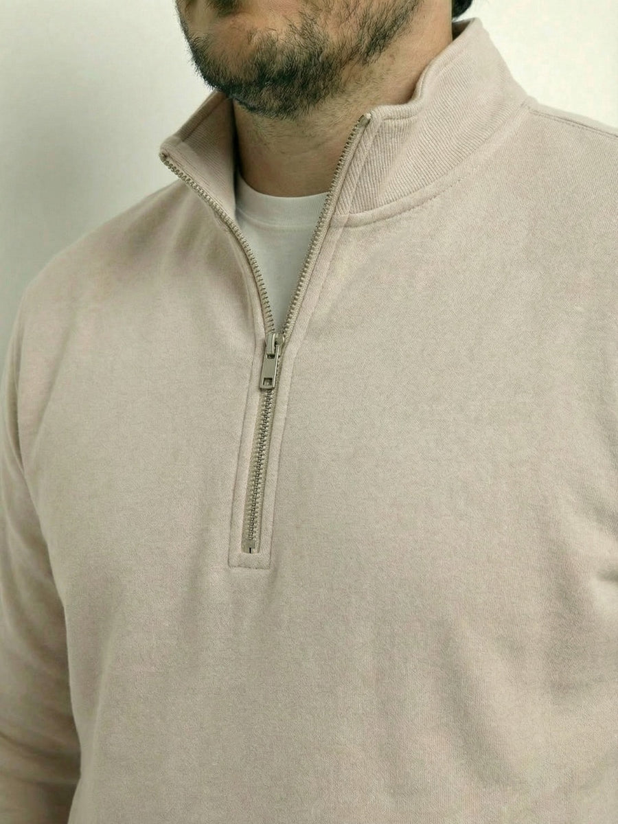 Butter Soft Premium Quarter Zip Plus Size Sweatshirt