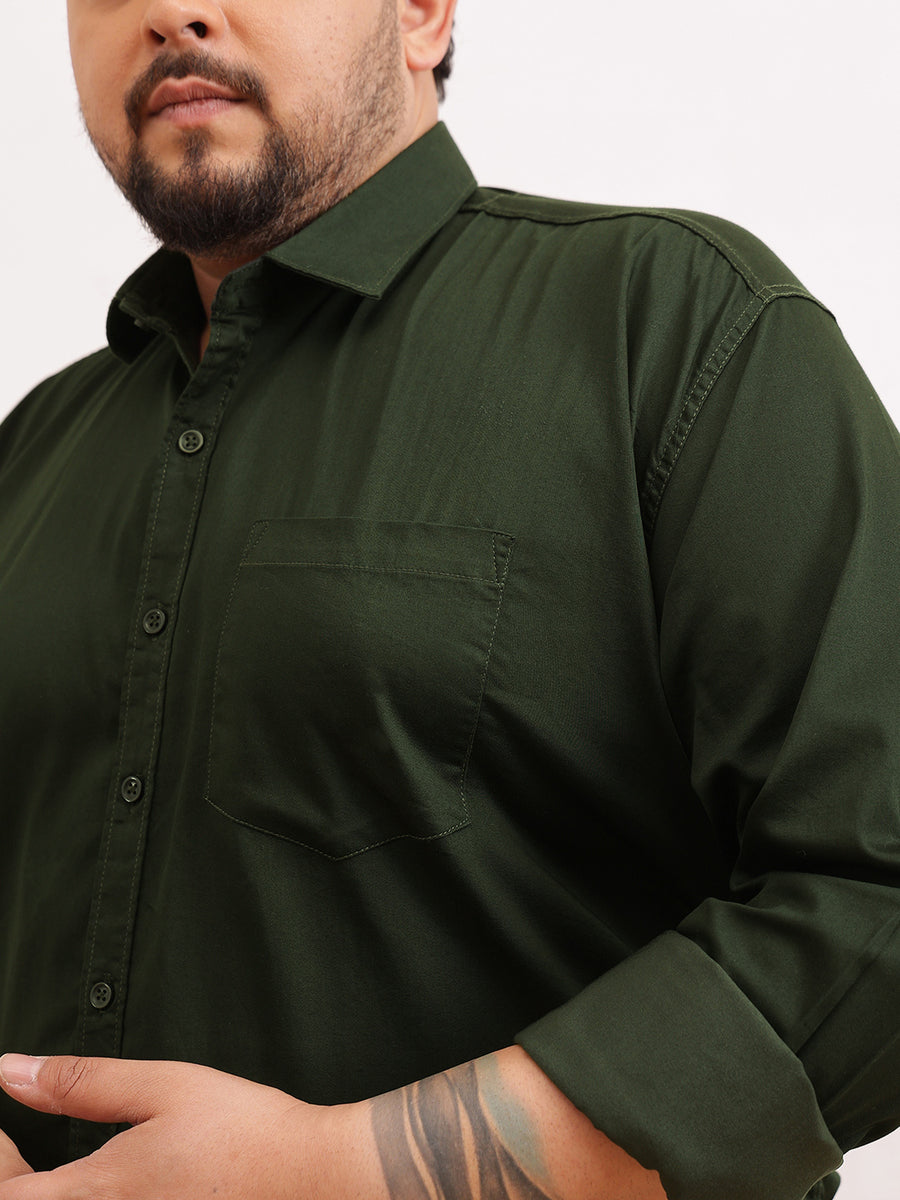 Satin Stretchable Premium Plus Size Shirt