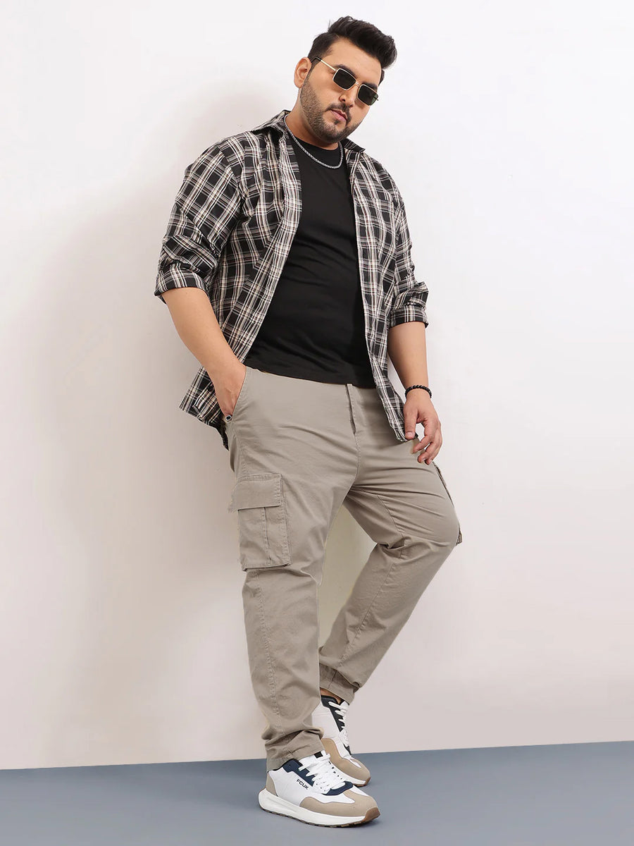 Classic 6 Pocket Stretchable Plus Size Cargo