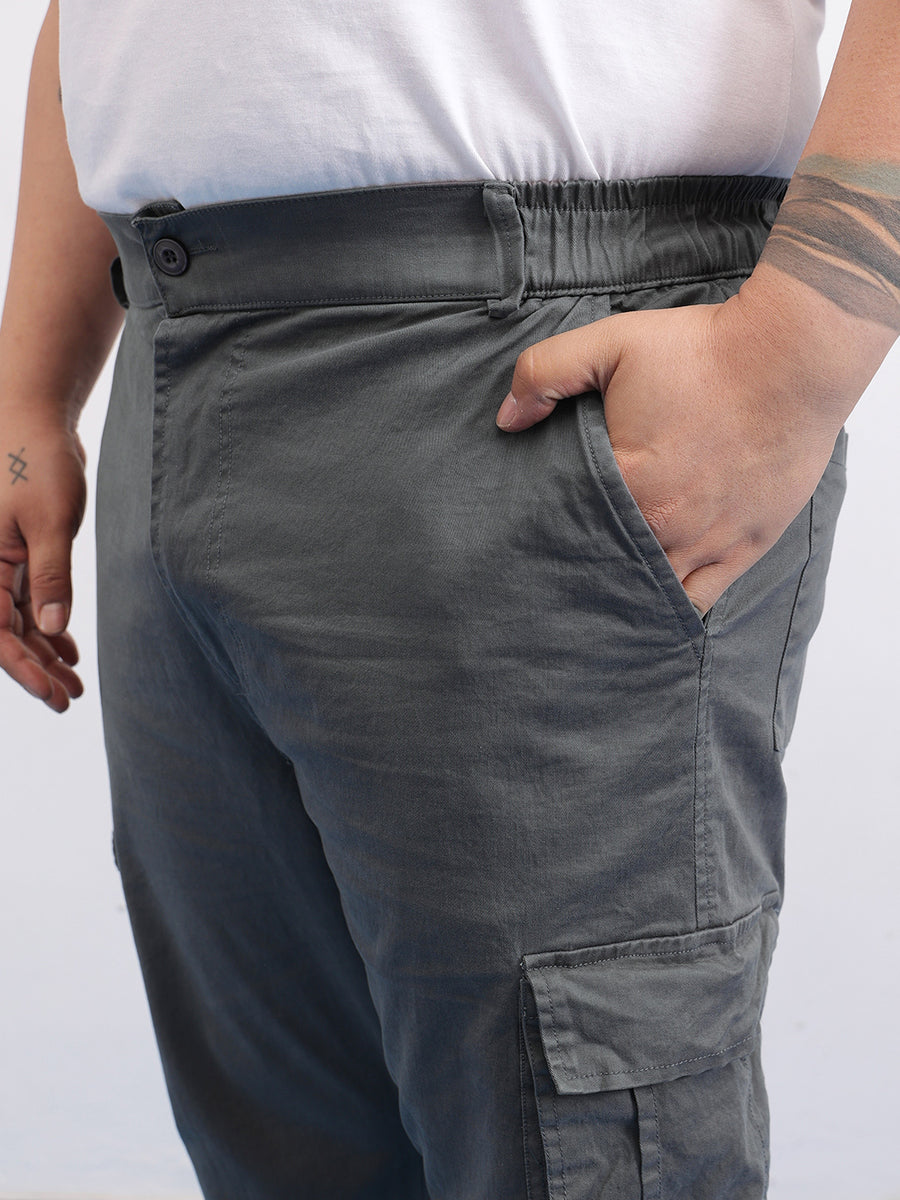 Classic 6 Pocket Stretchable Plus Size Cargo
