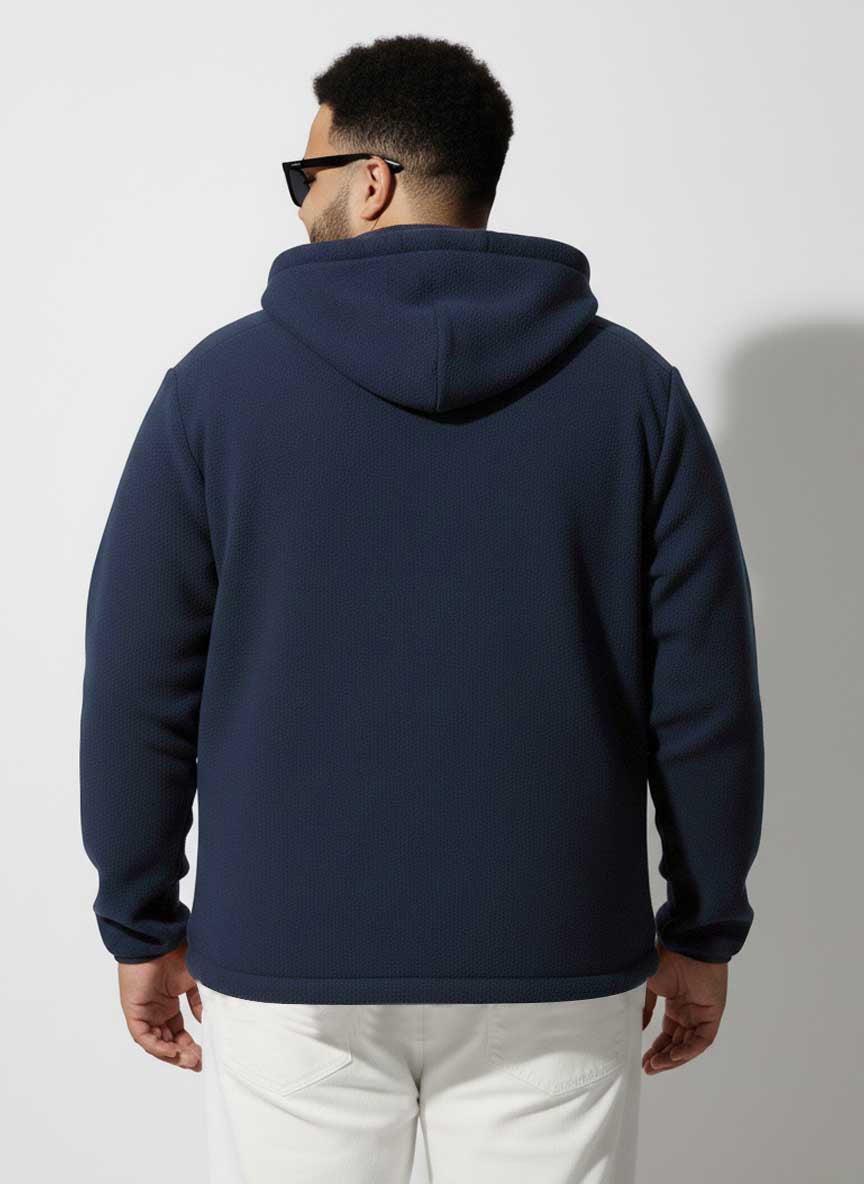 Polar Fleece Heavy Weight Plus size Zipper hoodie