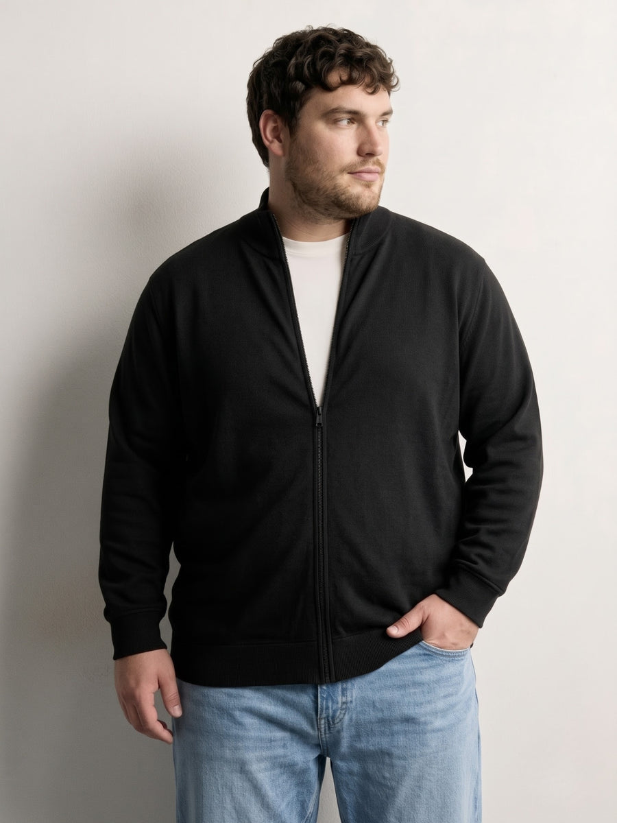 Full Zip Fleece Plus Size Jacket