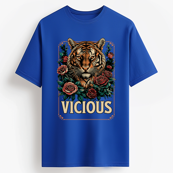 Vicious Streetwear T-Shirt in Royal Blue