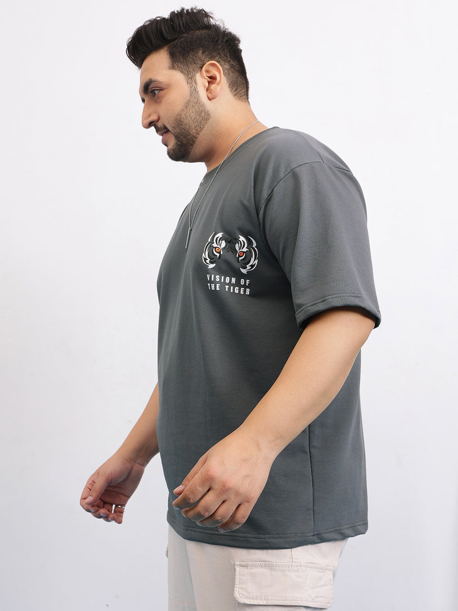 Vision of the Tiger Plus Size Drop Shoulder T-shirt