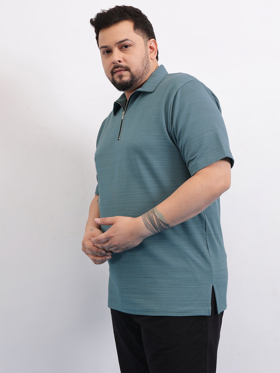 Moon Crush texture Plus size polo