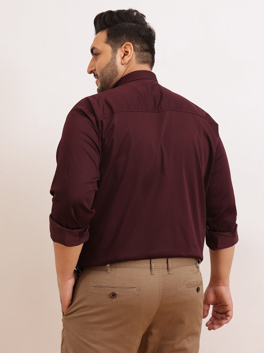 Solid Cotton Plus Size Shirt