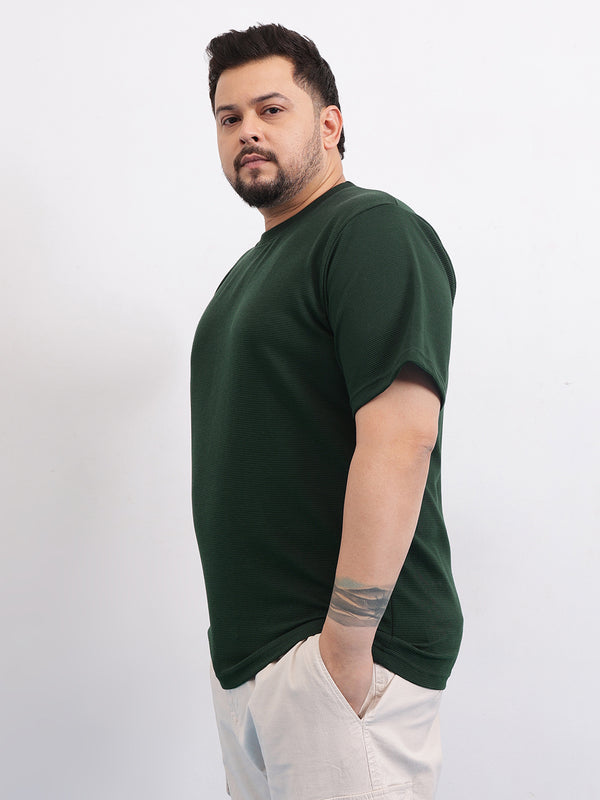 Cord Knit Textured T-shirt in -