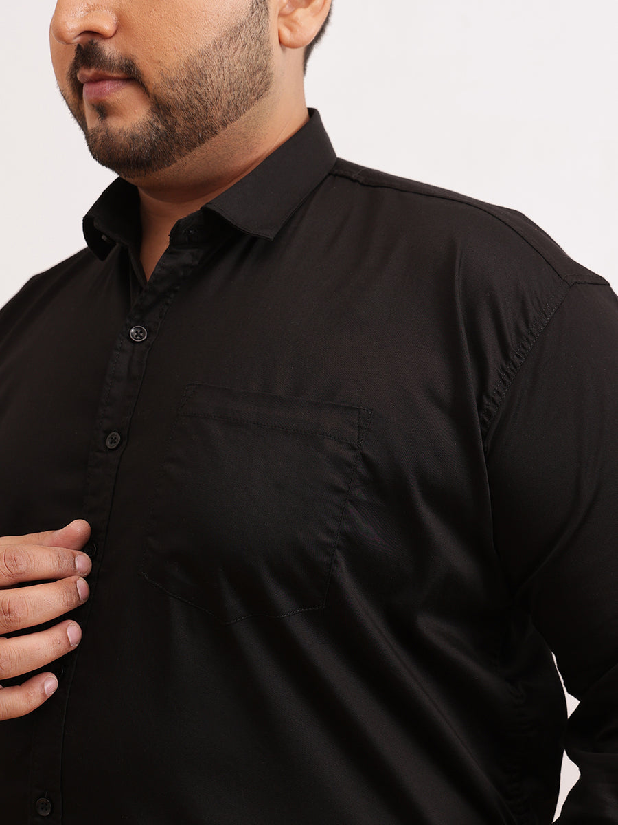 Satin Stretchable Premium Plus Size Shirt
