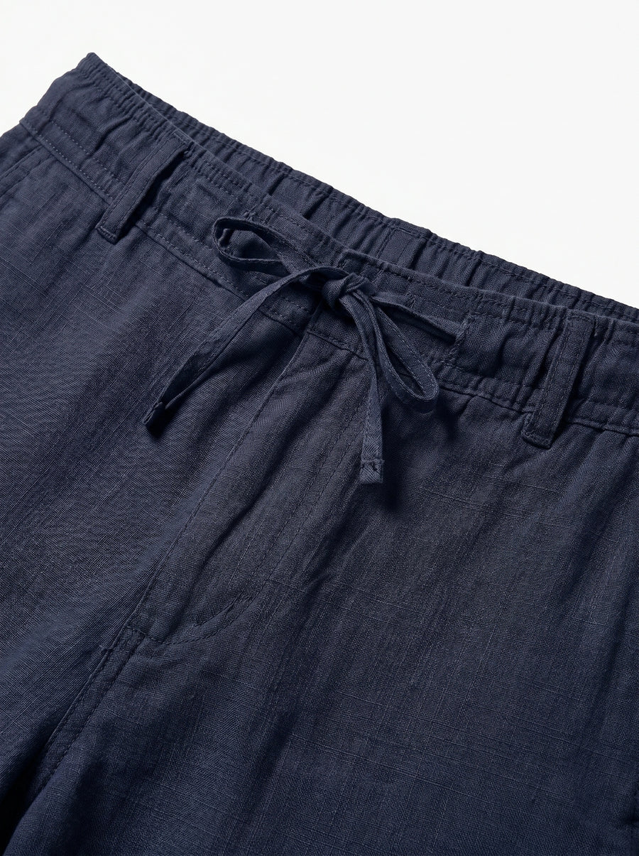 Men Plus Size Pull On Drawstring Trousers