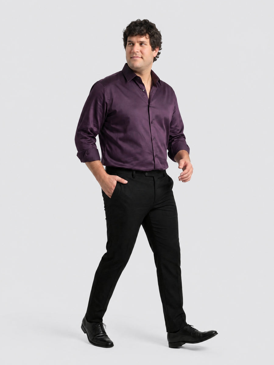 Satin Stretchable Premium Plus Size Shirt