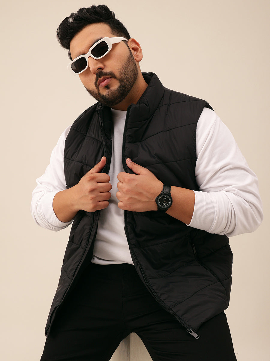 Half Sleeves Puffer Jacket