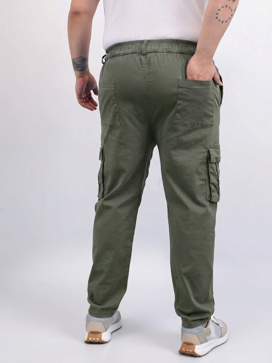 Classic 6 Pocket Stretchable Plus Size Cargo