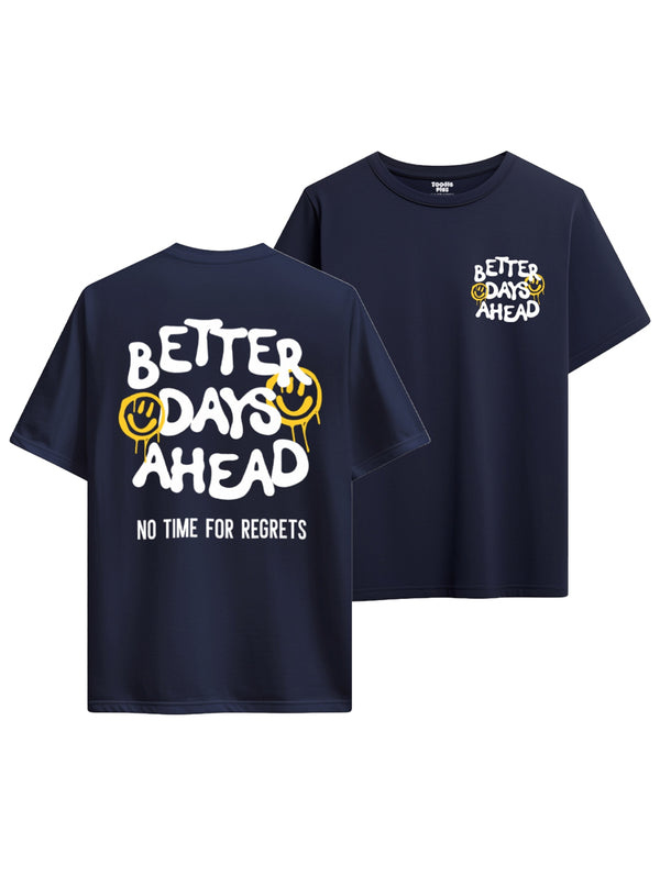 Better Days Ahead T-shirt in Navy Blue