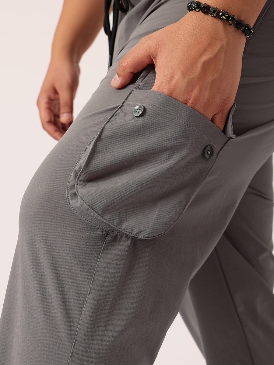 6 Pocket Relax Fit Cargo Plus Size