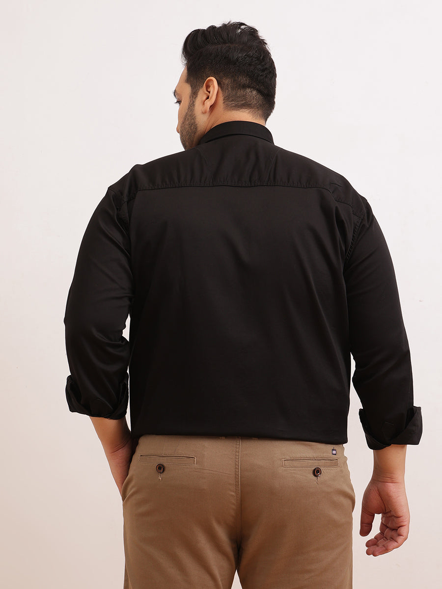 Satin Stretchable Premium Plus Size Shirt