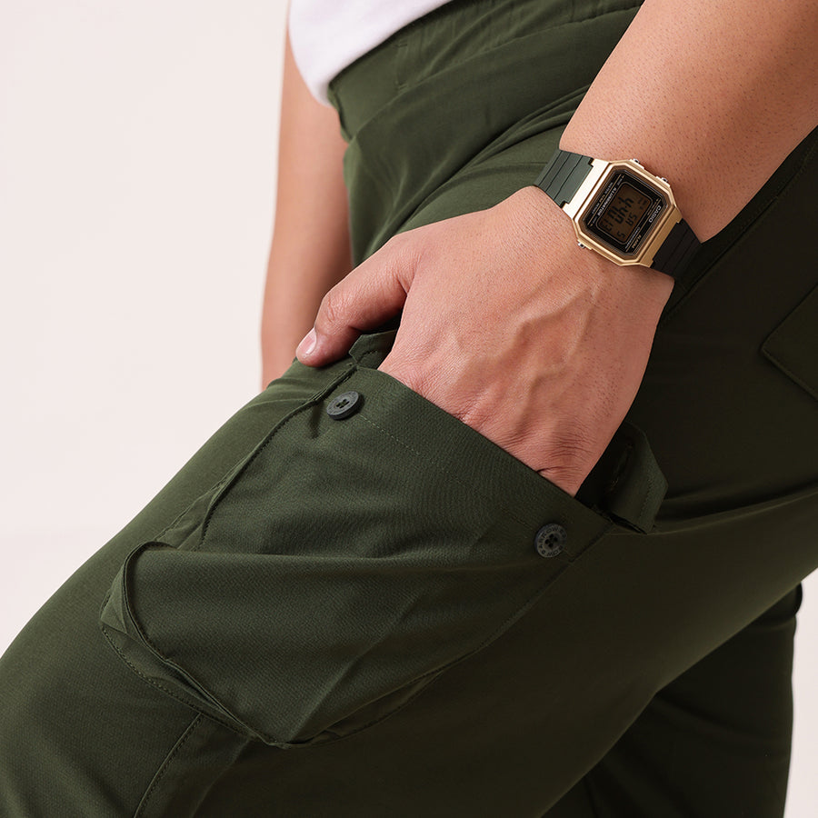6 Pocket Relax Fit Cargo Plus Size