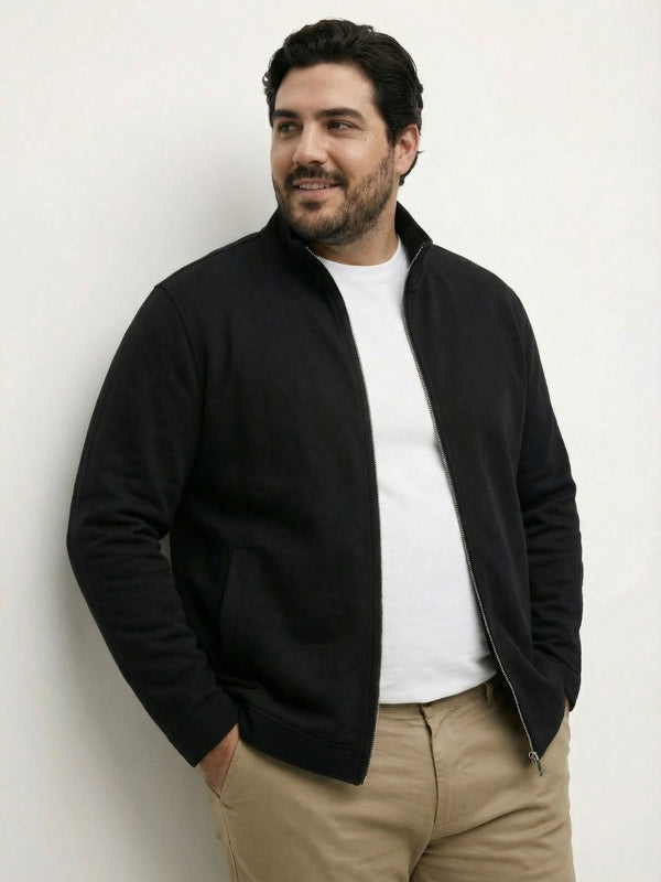 Butter Soft Premium Zipper Jacket in Black