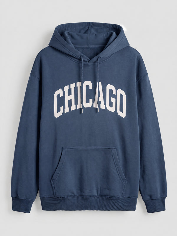 Chicago Hoodie in Denim Blue