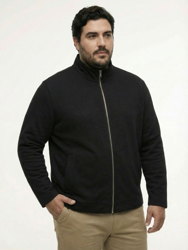 Butter Soft Premium Zipper Jacket in Black
