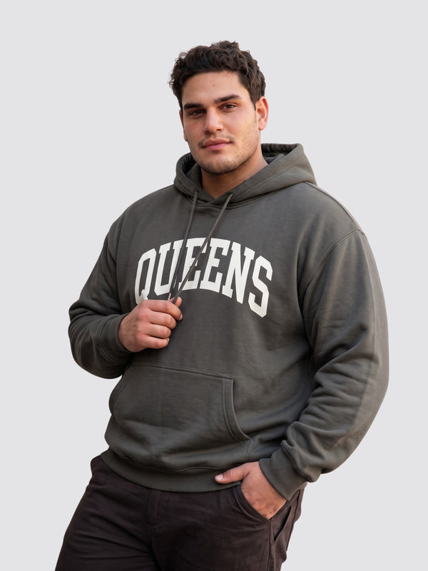 Queens Hoodie in Dark Grey
