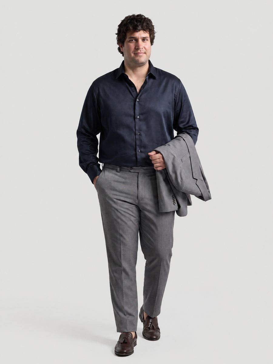 Satin Stretchable Premium Plus Size Shirt