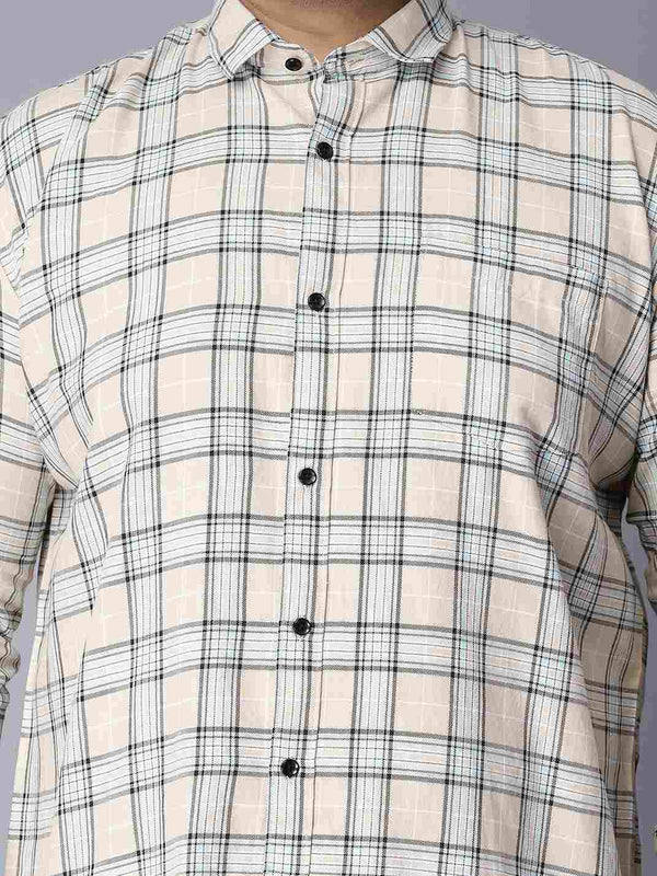 Beige Checkered Shirt in -
